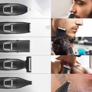 Povos 5-in-1 Beard Trimmer & Body Groomer – Cordless Precision Styling Kit - Picture 1 of 8