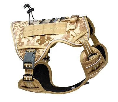 Verja Arnés Táctico para Perros Arnés Ajustable para Mascotas Chaleco Reflectante para Perros Foto 1 de 4