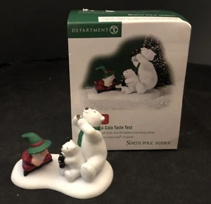 Dept. 56 North Pole Series #56841 COCA-COLA TASTE TEST Original Box ~READ~ - Picture 1 of 4