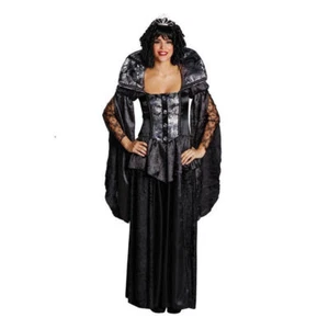 Dunkle Königin Dark Queen Damenkostüm Halloween Fasching Karneval Gr. 36 - 40 - Bild 1 von 1