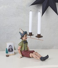 PINOCCHIO Figur Kerzenleuchter Kerzenhalter Tischleuchter Kerzenleuchter Vintage