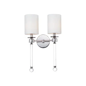 Maxim Lighting Lucent 2-Light Wall Sconce, Polished Nickel/Clear - 16108WTCLPN - Picture 1 of 1