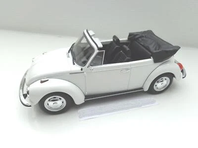 + VOLKSWAGEN VW Maggiolino 1303 Cabrio Modellino NOREV 1:18 Bianco NUOVO 188524 - Immagine 1 di 4