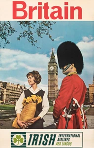 Britain - Irish International Airlines - Aer Lingus - 1960's - Travel Poster - Picture 1 of 1