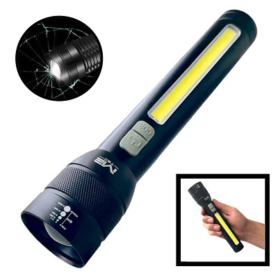 Led Taschenlampe XXL Polizei Militär Cree Zoom 500 Meter Leuchtweite Akku Neu - Bild 1 von 4
