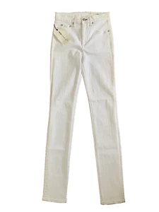 RAG & BONE £200+ High Rise Skinny White Stretch Denim Jeans 26 UK 8 US 4 S BNWT - Picture 1 of 13