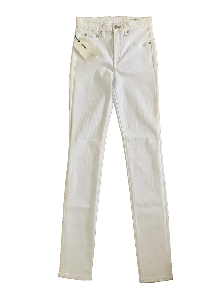 RAG & BONE £200+ High Rise Skinny White Stretch Denim Jeans 26 UK 8 US 4 S BNWT - Image 1 of 4