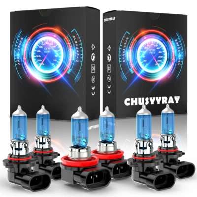 Combo faros halógenos de haz alto bajo kit de bombilla antiniebla para Mazda CX-9 2007-12 Foto 1 de 4