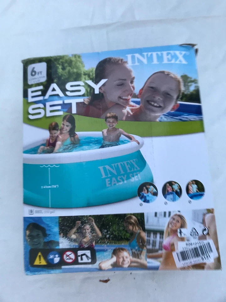 INTEX EASY SET AUFBLASPOOL 1,83x0,51M 8FT POOL AUFSTELLPOOL GARTENPOOL BADEN  - Bild 1 von 2