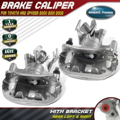 Par de pinça de freio a disco traseira com suporte para Toyota MR2 Spyder 2000 2001 2002 - Imagem 1 de 4