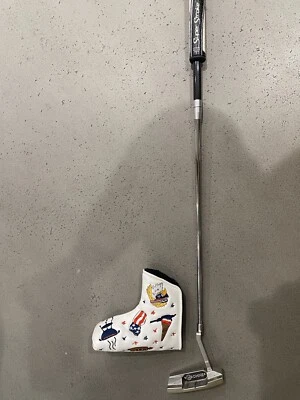 Machine Steel Left-Handed 35 Inch Putter. - Image 1 of 4