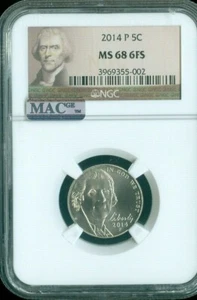 2014 P Jefferson Nickel NGC MS68 Full Steps MAC QUALITY✔️ - Picture 1 of 2