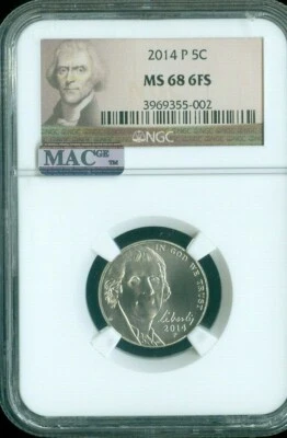 2014 P Jefferson Nickel NGC MS68 Full Steps MAC QUALITY✔️ - Image 1 of 2