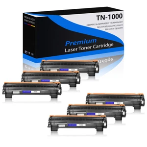 6PK TN1000 Toner Cartridge For Brother TN-1000 MFC-1815 MFC-1910W HL-1112 MFC - Picture 1 of 24