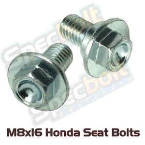 Pair Honda CRF M8x16 Seat Bolt Kit 250 450 CRF150R CRF250X CRF450X 90102-MEN-710 - Picture 1 of 3