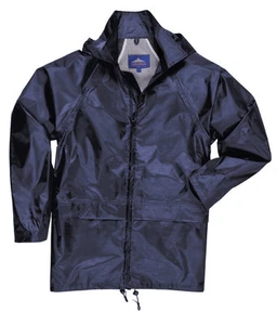 PORTWEST WATERPROOF RAIN JACKET OVER COAT MAC NAVY BLUE S M L XL XXL 3XL 4XL - Picture 1 of 1