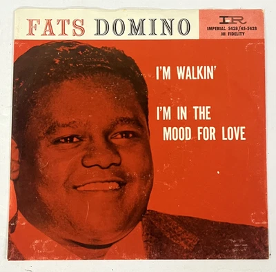 FATS DOMINO ~ I'm Walkin ~ Orig. 45 rpm Single w/Pic. Sleeve Imperial Records - Image 1 of 4