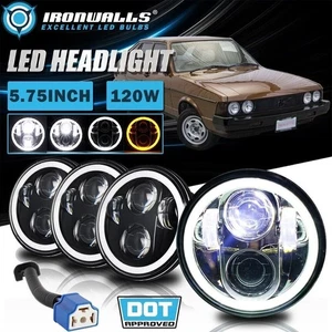 For Volkswagen Dasher 197-81 4PCS 5.75" 5-3/4 Inch LED Headlight Hi/Lo Beam DRL - Picture 1 of 12