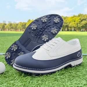 Men's  Luxury Golf Shoes Professional Male Non Slip Breathable Golfing Sneakers  - Picture 1 of 29
