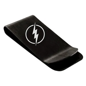 Flash Logo Engraved Money Clips, Stainless Steel Money Clips Silver, Wallet C... - Picture 1 of 4