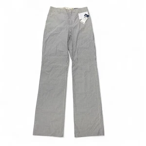 Polo Ralph Lauren Seersucker Pants Women 12 Striped Tailored Wide Leg NWT Italy - Picture 1 of 14