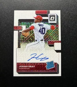 Donruss Optic Josiah 2022 gris blanco Mojo clasificación novato automático 27/99 #RRS-JG - Imagen 1 de 2