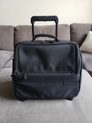Briggs & Riley Baseline 2 Wheel Cabin Bag Black Rolling Luggage Suitcase VTG - Image 1 of 4