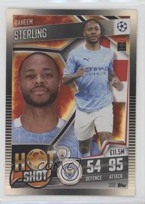 2020-21 Topps Match Attax 101 Hot Shot Raheem Sterling #208 - Image 1 of 2