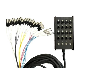 Livewire Advantage 16x4 Snake with XLR/TRS inputs and TRS Returns 50 ft. Black - Picture 1 of 4