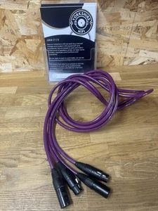 Sonic Link SG Voices XLR-Verbindungen 2 Meter Paar Made in UK - HIFI - LILA - Bild 1 von 8