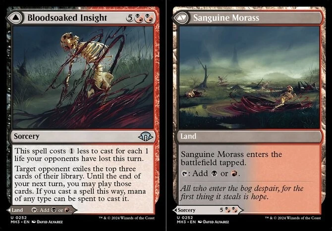 Bloodsoaked Insight // Sanguine Morass - Modern Horizons 3 #0252 MTG Magic The G - Image 1 of 1