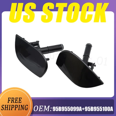 1Pair Headlight Washer Spray Nozzle Cover Cap For Porsche Macan 15-18 95B955099A - Imagem 1 de 4