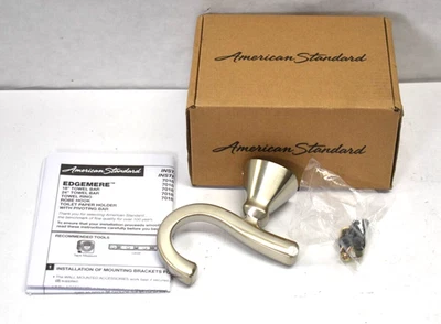 Gancho para bata individual American Standard Edgemere acabado níquel cepillado 7018210.295 Foto 1 de 4