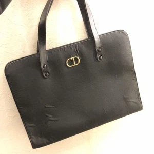 Alte Dior CD Tasche sehr selten Canvas Handtasche Tote A4 Vintage France Navy Design - Bild 1 von 12