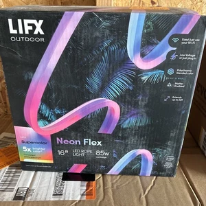 LIFX Outdoor Neon Flex 16 ft LED Rope Light - 85W - Lifx Supercolor 5X Brighter - Picture 1 of 5