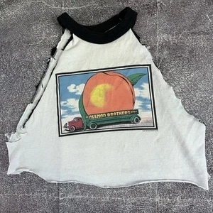 Damen Vintage 90er Allman Brothers Band Eat A Peach Cropped Tank T-Shirt Gr. M - Bild 1 von 4