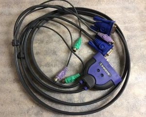 Linksys CISCO KVM2KIT Integrated KVM 2-Port Switch, PS/2 VGA - Picture 1 of 4