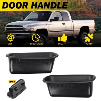 Par de manijas de puerta interior delanteras izquierda derecha para Dodge Ram 1500 2500 3500 1994-2002 Foto 1 de 4