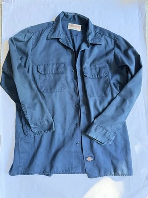 CAMISA VINTAGE AZUL MARINO DICKIES ROPA DE TRABAJO Trabajo Abotonada Envejecida Machanic Foto 1 de 4