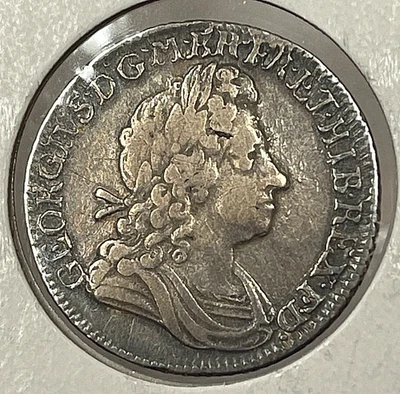 Gran Bretaña 1720 1 chelín buen estado XF Jorge I Foto 1 de 2