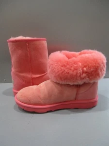 UGG PINK CLASSIC SHORT II WATER-RESISTANT BOOTS WOMEN US 5 - Picture 1 of 5