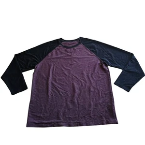 Camisa Orvis Hombre Talla L Granate Borgoña Negro Raglán Manga Larga - Imagen 1 de 8