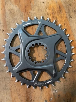Plato tipo T SRAM GX Eagle 34T 3 mm desplazado 8 pernos DM MTB gris Foto 1 de 3