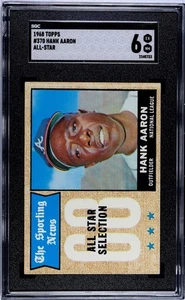 1968 Topps - Sporting News All-Stars Hank Aaron #370 SGC 6 EX NM Braves - Bild 1 von 2