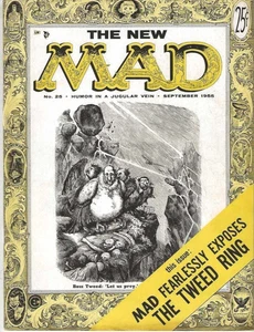 The New MAD Magazine No. 25 September 1955 MAD Exposes Tweed Ring 6.5 - 7.0 Cond - Picture 1 of 2