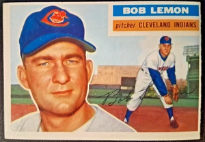 1956 Topps #255 Bob Lemon  Cleveland Indians HOF  VG OC - Picture 1 of 2