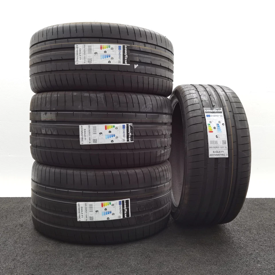 4 Goodyear Eagle F1 Asym 3 NF0 265/35 & 305/30 R21 Audi E-Tron GT Porsche Taycan - Bild 1 von 3
