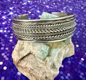 Fas 925 Sterling Silber geflochtenes Armreif Armband 40 Gramm - Bild 1 von 3