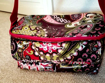 Bolso de almuerzo Vera Bradley muy bayas recubierto de vinilo aislado refrigerador retirado Foto 1 de 4