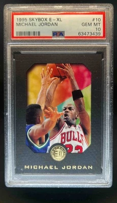 1995-96 Skybox E-XL Michael Jordan #10 Bulls PSA 10 - Image 1 of 2